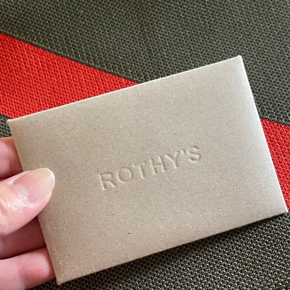 Rothy\'s NEW!!! 🦄🦄🦄The Essential Pouch Sage Green (w/poppy diagonal stripe)